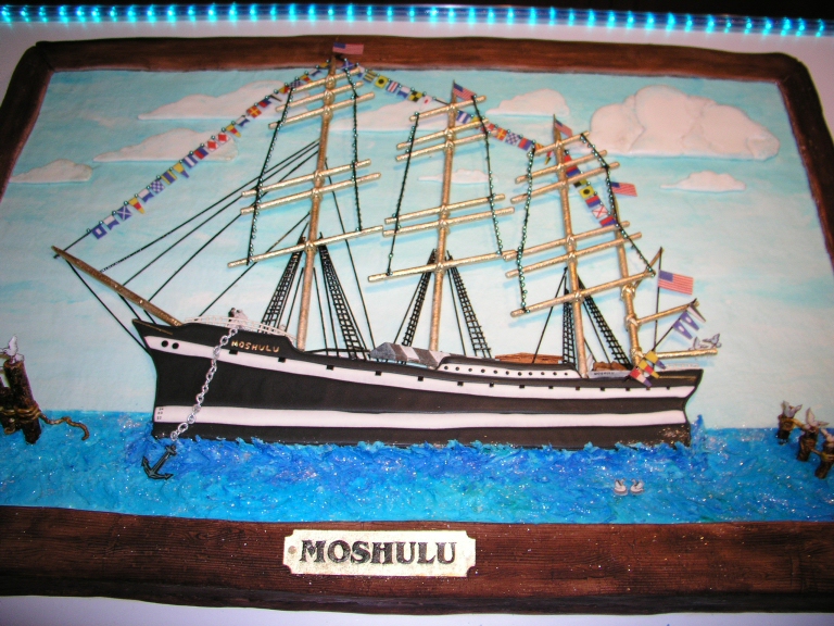 Smaller Version of the Moshulu Sailing Ship Click for Larger Version